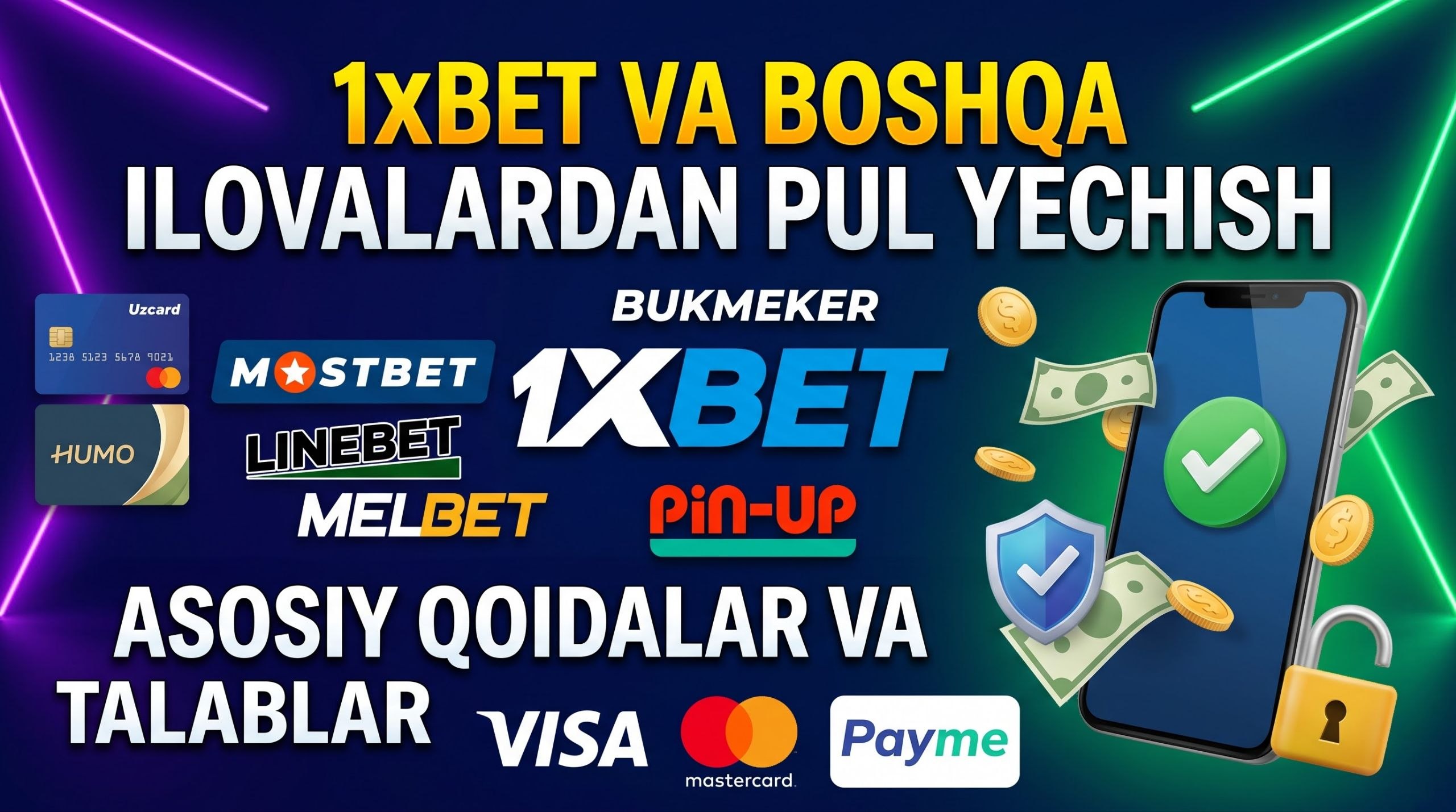 1xBet va bukmekerlik ilovalarida pul chiqarish tartibi (To‘liq qo‘llanma)