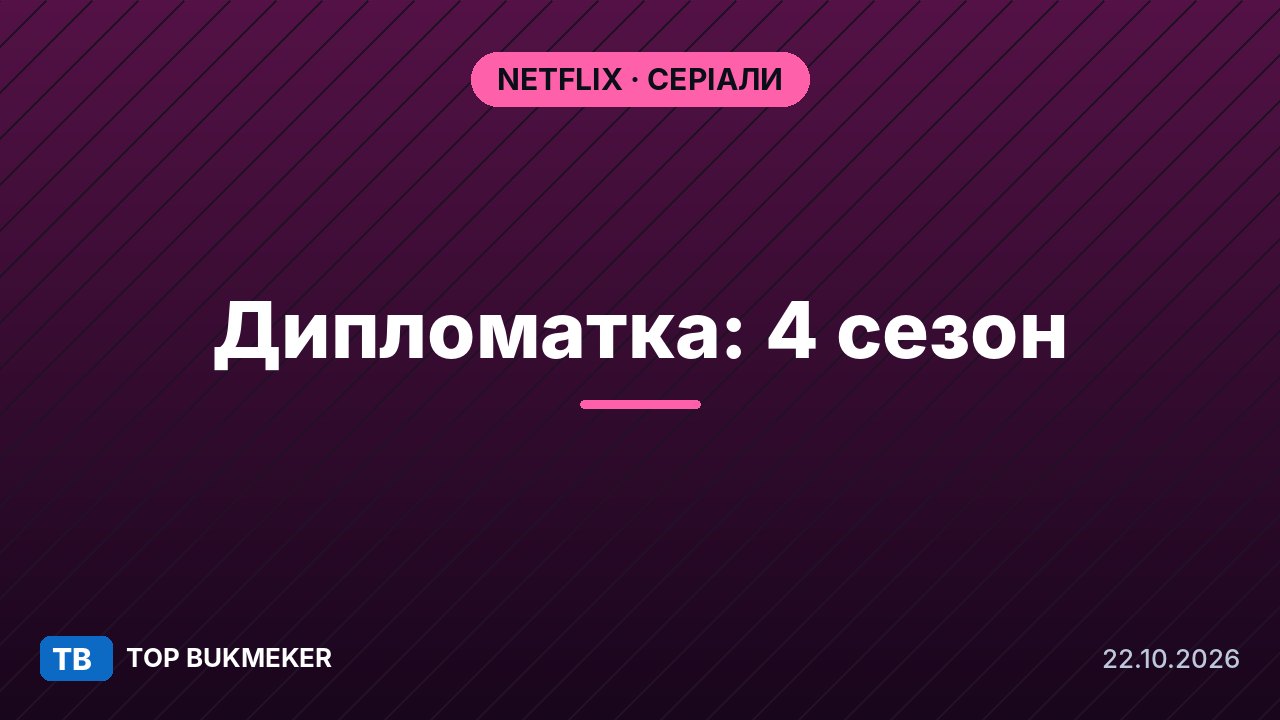 «Дипломатка» 4 сезон на Netflix: усі вісім серій вийшли 15 жовтня 2026