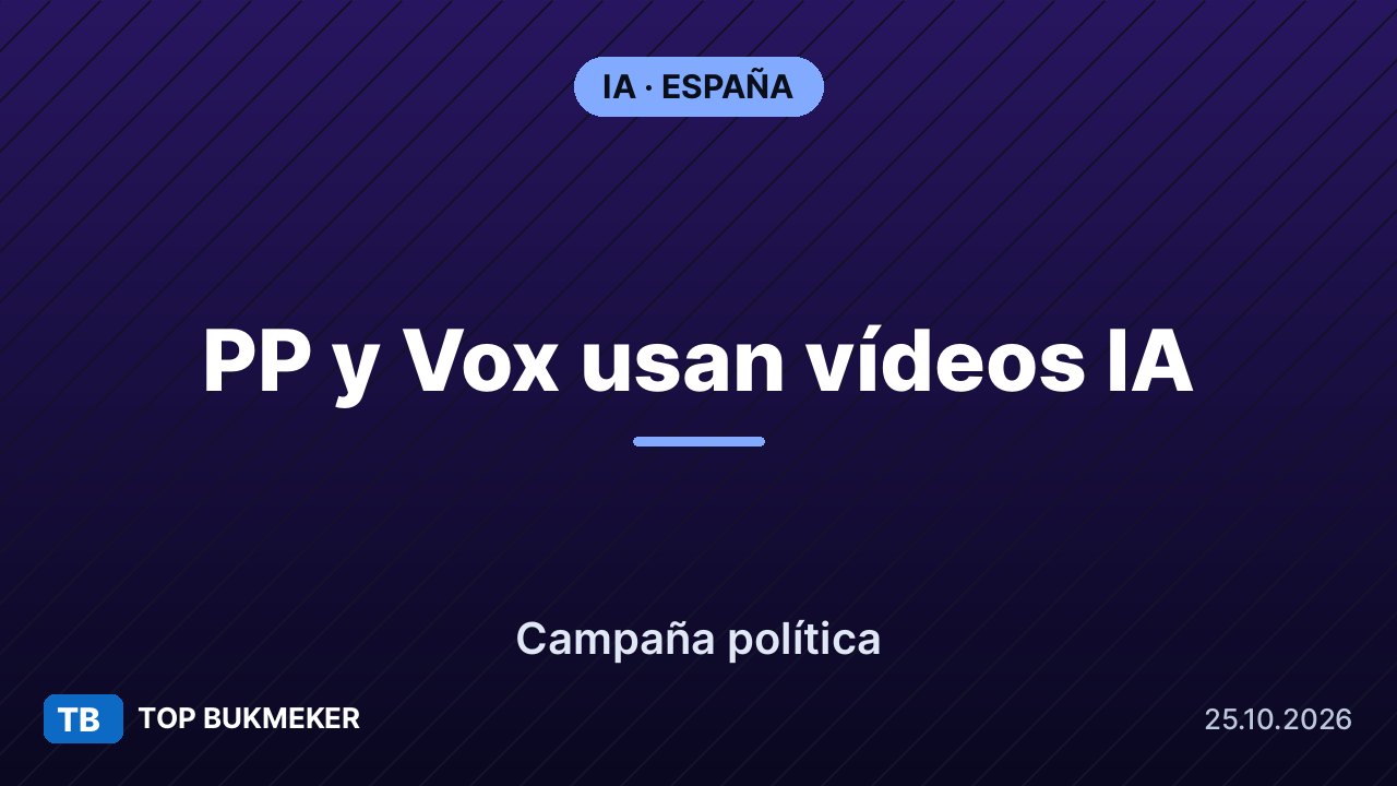 PP y Vox usan vídeos de IA en la campaña política española
