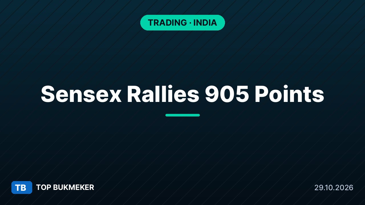 सेंसेक्स 905 अंक उछला, निफ्टी 22,900 के पार: एफएमसीजी और बैंकों ने दिलाई रैली