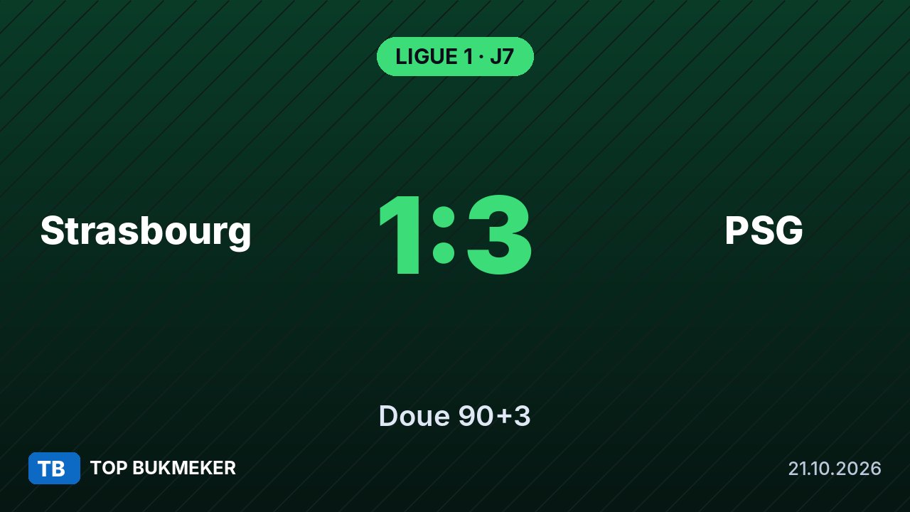 Strasbourg 1-3 PSG : Paris renverse la situation à la Meinau lors de la 7e journée de Ligue 1